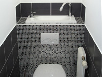 WiCi Bati 2012 Handwaschbecken auf Hänge WC, Design 2